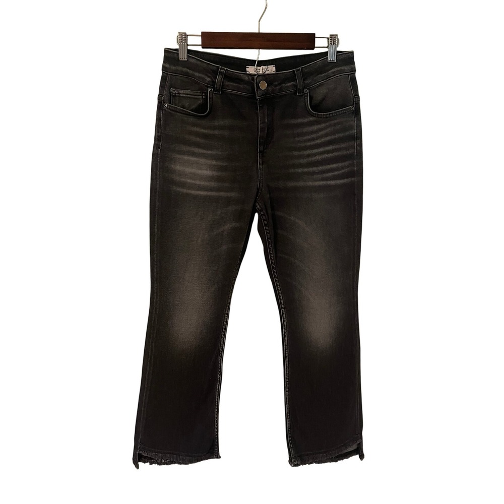 Dorothee Schumacher Denim Attraction Pants Womens Black Wash Cropped Jeans‎ 6